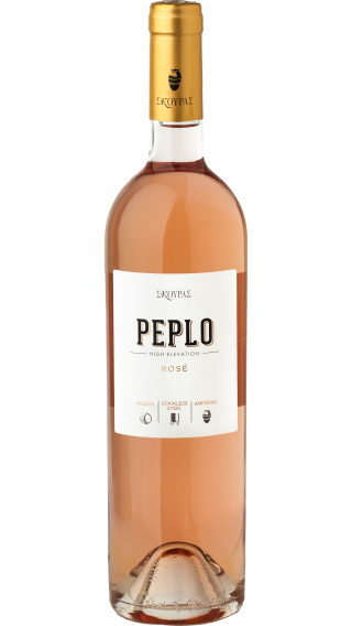 Bottle of Skouras Peplo High Elevation Rose 2021 wine 750 ml