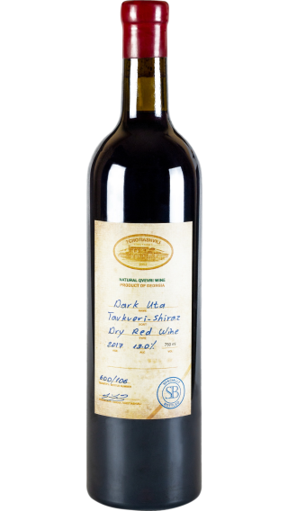 Bottle of Tchotiashvili Dark Uta 2019 wine 750 ml