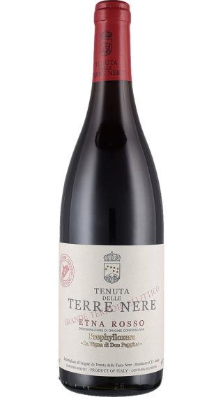 Bottle of Tenuta delle Terre Nere Etna Rosso Prephylloxera Don Peppino 2020 wine 750 ml