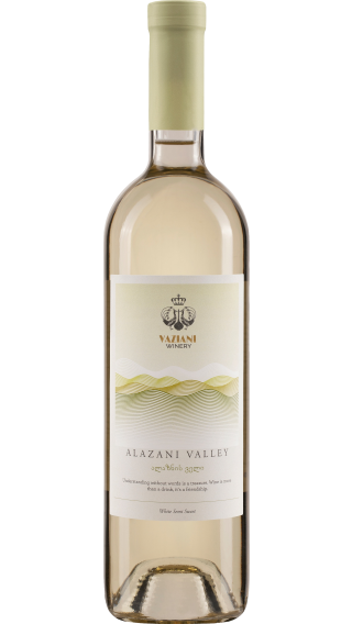 Bottle of Vaziani Alazani Valley White 2021 wine 750 ml