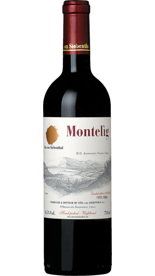 Bottle of Vina von Siebenthal Montelig 2014 wine 750 ml