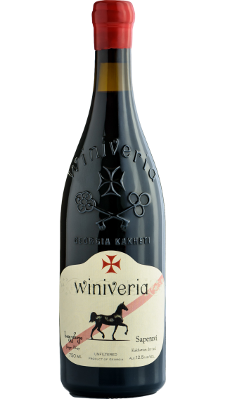 Bottle of Winiveria Saperavi 2020 wine 750 ml