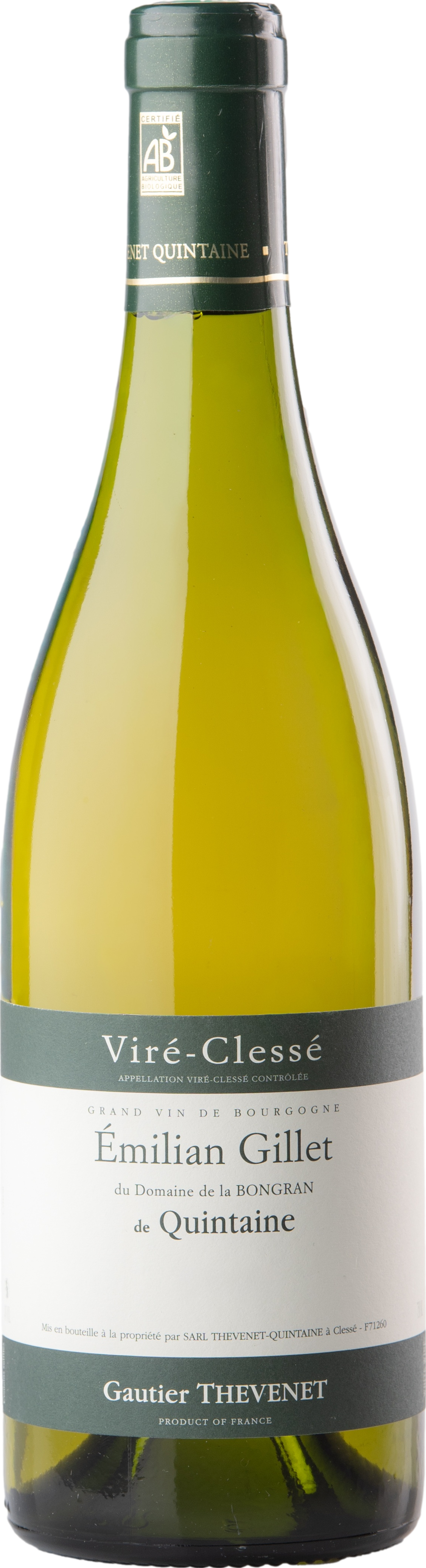 Domaine de la Bongran Vire-Clesse Quintaine Emilian Gillet 2022