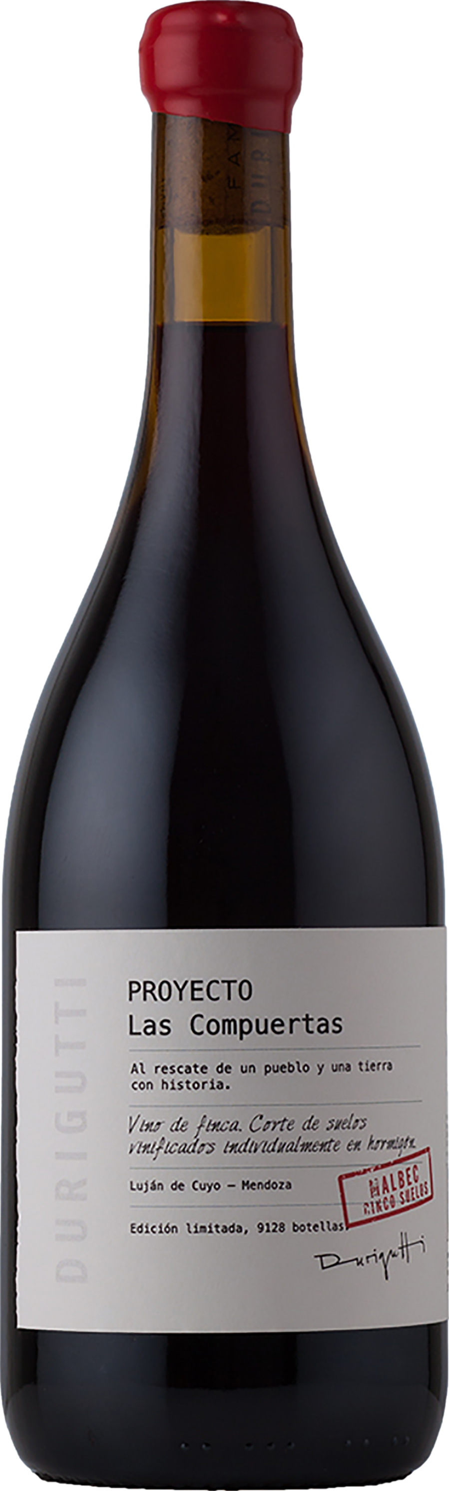 Durigutti Proyecto Las Compuertas Cinco Suelos Malbec 2024
