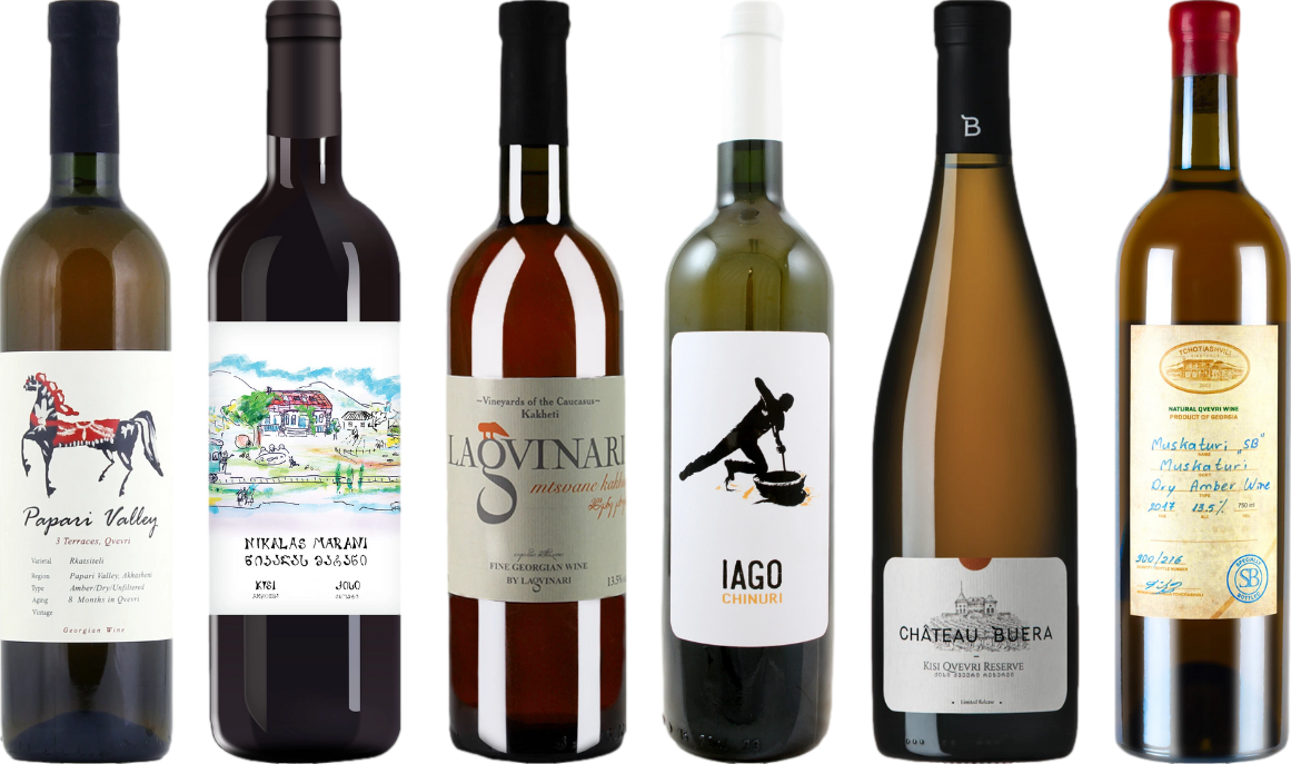 Georgien Orange Amber Wein Premium Verkostungsset