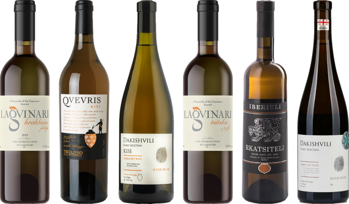 Georgien Orange Amber Wein Premium Verkostungsset