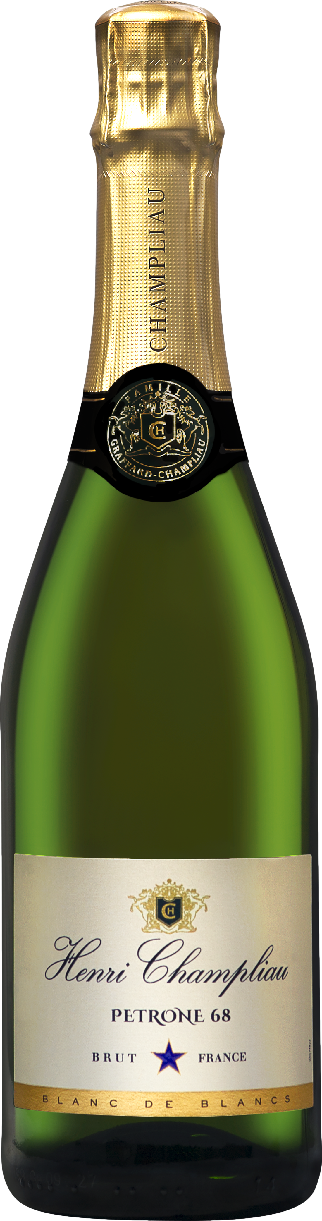 Henri Champliau Cremant de Bourgogne Petrone 68 Blanc de Blancs Brut