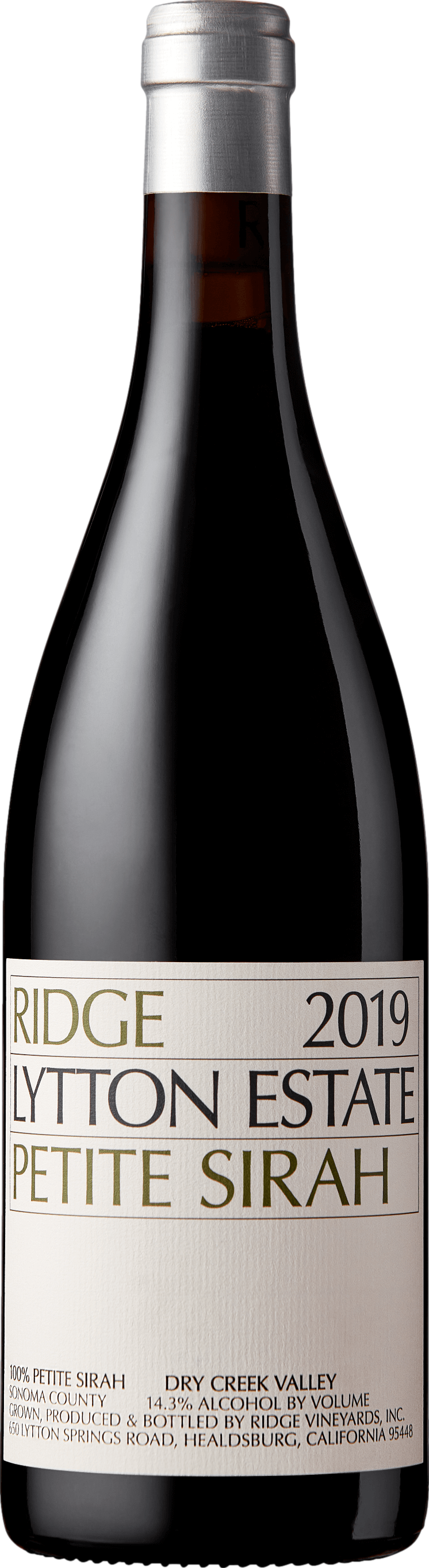 Ridge Lytton Estate Petite Sirah 2019