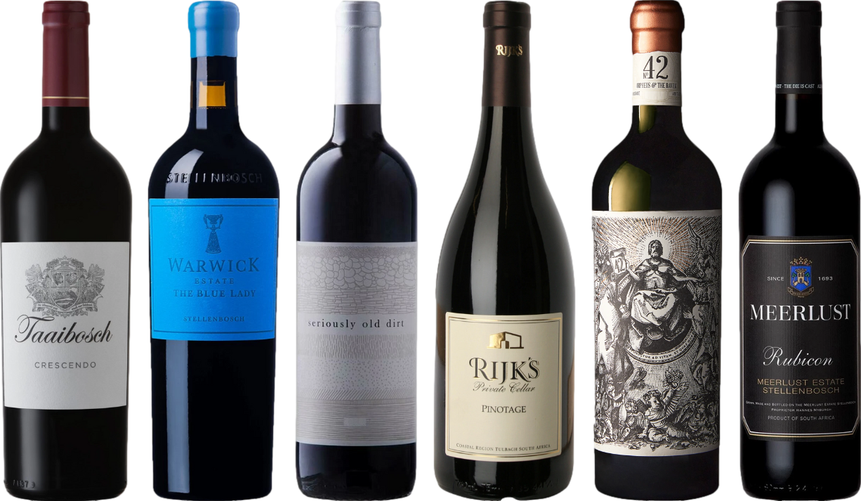 Südafrika  Rotwein Premium Verkostungsset