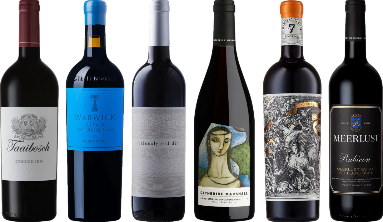 Südafrika  Rotwein Premium Verkostungsset