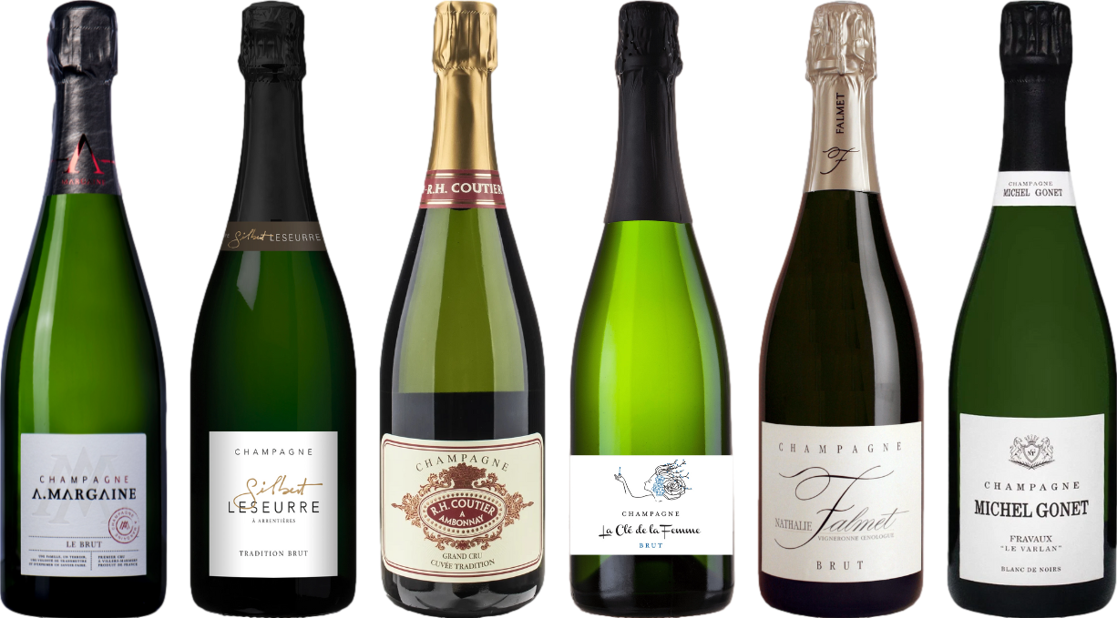 Hochwertiges Champagner-Verkostungsset