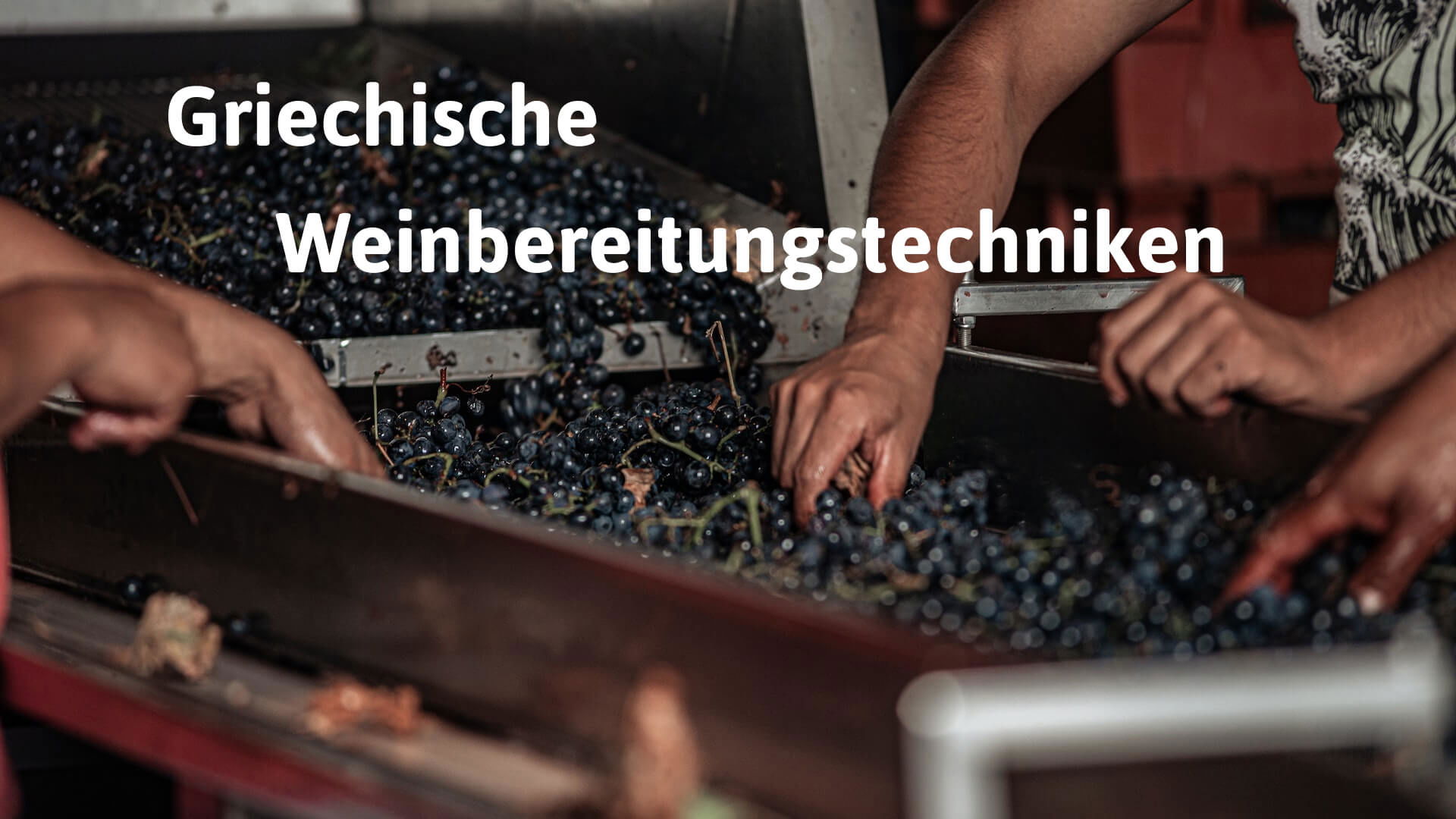 Griechische Weinbereitungstechniken