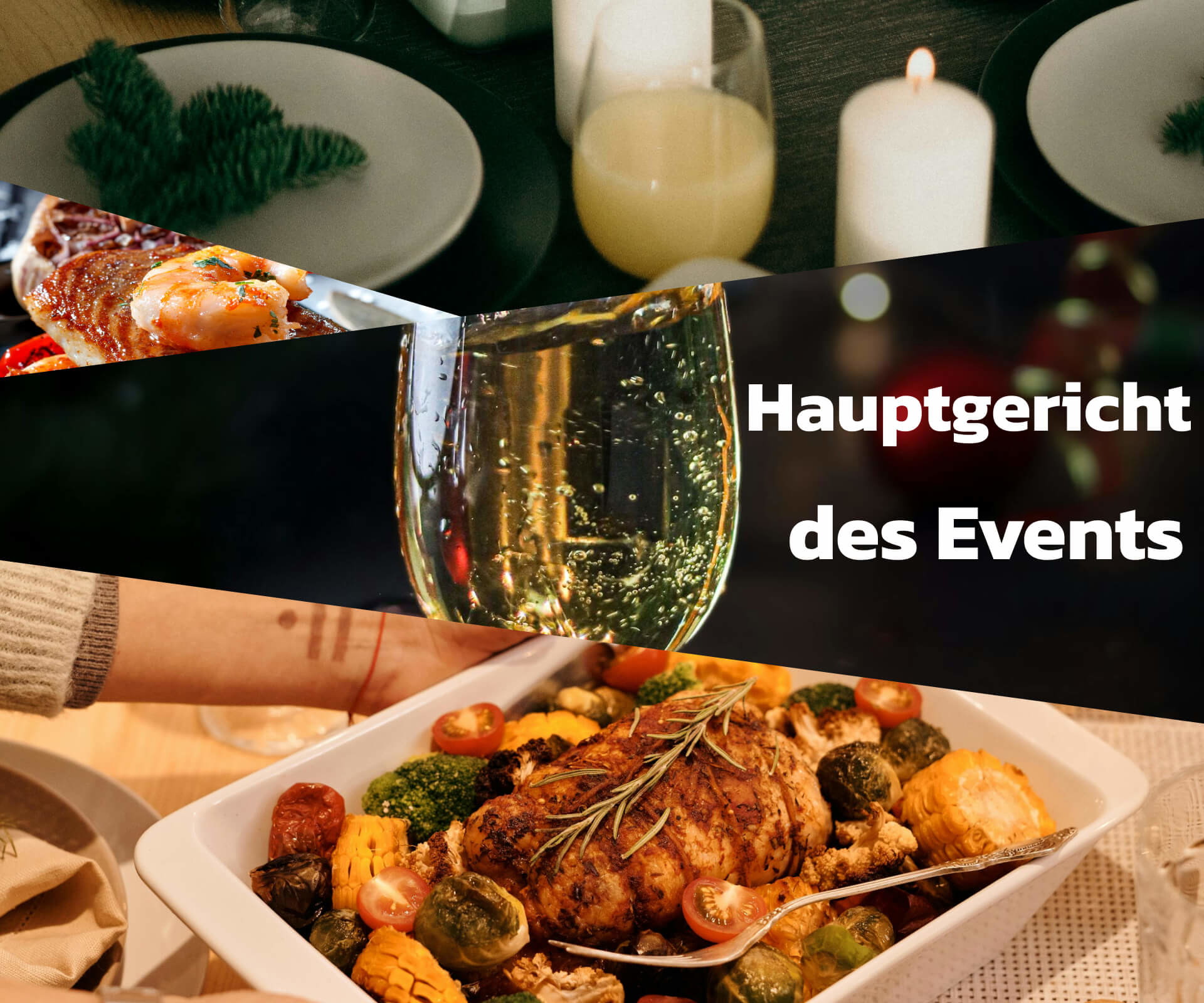 Hauptgericht des Events